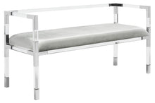 Load image into Gallery viewer, Anastasia Acrylic Bench-Chrome