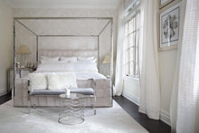 Load image into Gallery viewer, Anastasia Acrylic Bench-Chrome