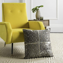Load image into Gallery viewer, Cami Metallic Cowhide Pillow