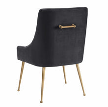 Load image into Gallery viewer, Beatrix Grey Velvet Side Chair