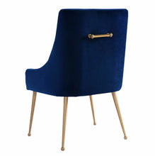Load image into Gallery viewer, Beatrix Navy Velvet Side Chair