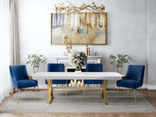 Load image into Gallery viewer, Beatrix Navy Velvet Side Chair