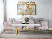 Load image into Gallery viewer, Beatrix Blush Velvet Side Chair