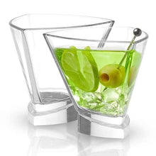 Load image into Gallery viewer, Aqua Vitae Triangle Martini Glasses