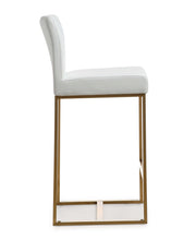 Load image into Gallery viewer, Denmark White Gold Steel Counter Stool (set of 2)