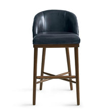 Load image into Gallery viewer, Leather Quilted Bar Stool