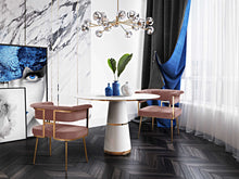 Load image into Gallery viewer, Astrid Blush Velvet Chair