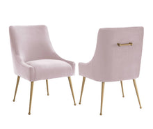 Load image into Gallery viewer, Beatrix Blush Velvet Side Chair