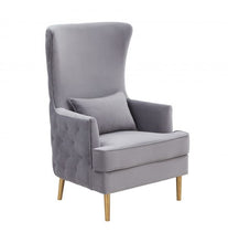 Load image into Gallery viewer, Alina Grey Tufted Back Chair