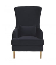 Load image into Gallery viewer, Alina Black Tufted Back Chair