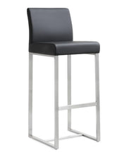 Load image into Gallery viewer, Denmark Black Stainless Steel Barstool (set of 2)