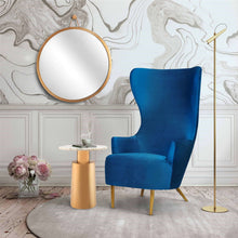 Load image into Gallery viewer, Julia Navy Wingback Chair

