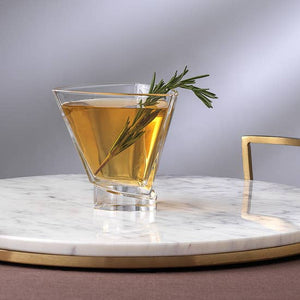 Aqua Vitae Triangle Martini Glasses
