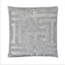 Load image into Gallery viewer, Ariel Grey Silver Pillow
