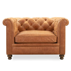 Chesterfield Leather Armchair