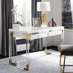 Dariela Acrylic Desk-Black