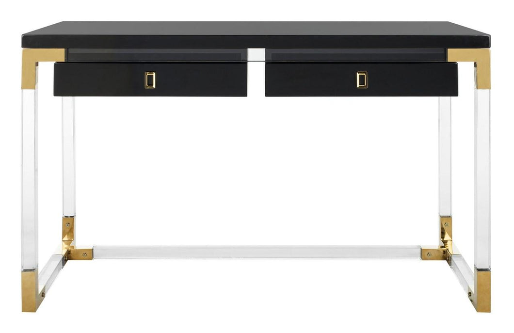 Dariela Acrylic Desk Black O.DIG.WE INTERIORS LUX GALLERY
