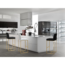 Load image into Gallery viewer, Denmark White Gold Steel Barstool (set of 2)

