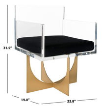 Load image into Gallery viewer, Jeneva Acrylic Arm Chair
