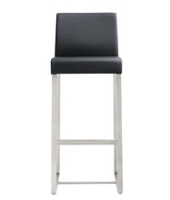 Load image into Gallery viewer, Denmark Black Stainless Steel Barstool (set of 2)
