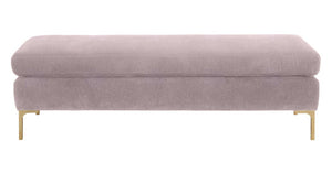 Delilah Mauve Velvet Bench