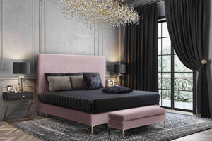 Delilah Mauve Velvet Bench
