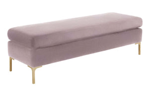 Delilah Mauve Velvet Bench