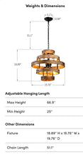 Load image into Gallery viewer, Landy 6-light Geometric Chandelier
