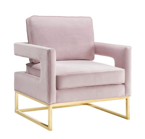 Avery Blush Velvet Chair