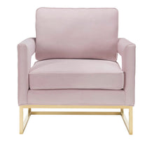 Load image into Gallery viewer, Avery Blush Velvet Chair
