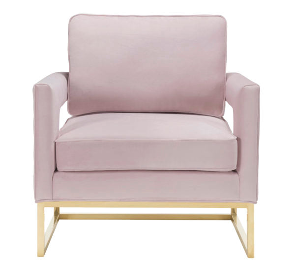 Avery Blush Velvet Chair