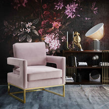 Load image into Gallery viewer, Avery Blush Velvet Chair
