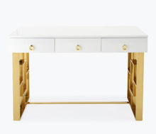 Load image into Gallery viewer, Audrey White Lacquer Desk
