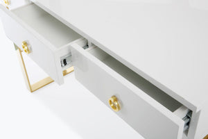 Audrey White Lacquer Desk
