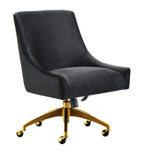 Load image into Gallery viewer, Beatrix Black Office Swivel Chair
