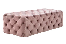 Load image into Gallery viewer, Kaylee Mauve Velvet Ottoman
