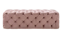 Load image into Gallery viewer, Kaylee Mauve Velvet Ottoman
