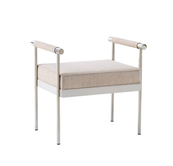 Diva Creme Velvet Bench