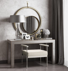 Diva Creme Velvet Bench