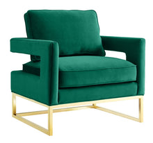 Load image into Gallery viewer, Avery Green Velvet Chair
