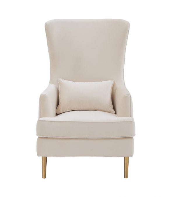 Alina Cream Tufted Back Chair
