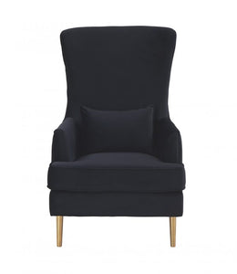 Alina Black Tufted Back Chair