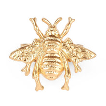 Load image into Gallery viewer, Color Block Bee Napkin Ring - Gold
