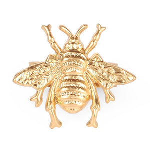 Color Block Bee Napkin Ring - Gold